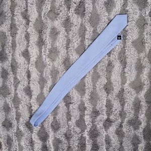 J. Ferrar Men's Tie Linen Blend Light Blue Spring Lightweight Easter Summer EUC